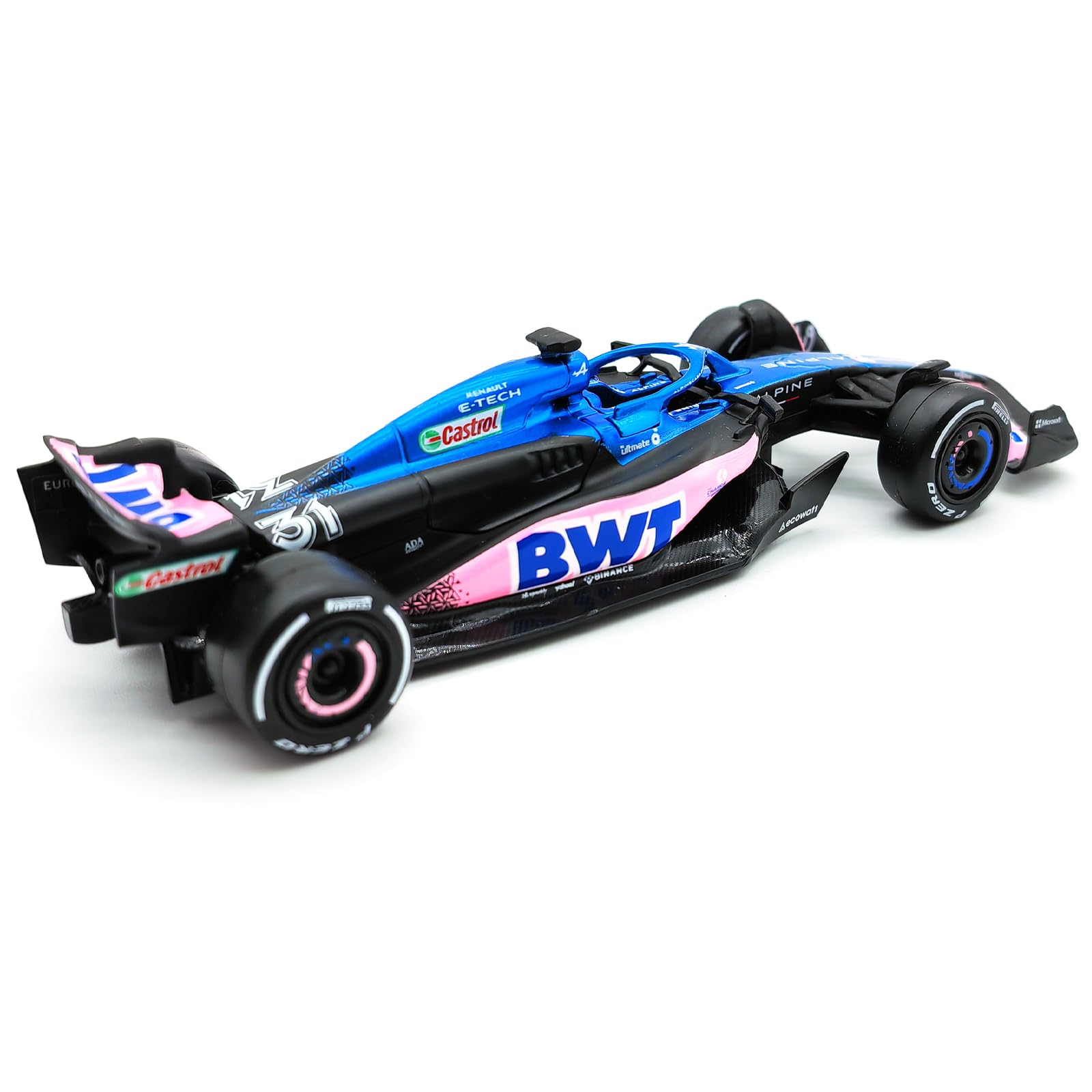 Amazon.com: JODIYAAH Bburago 1/43 F1 2023 Alpine F1 Team A523 31